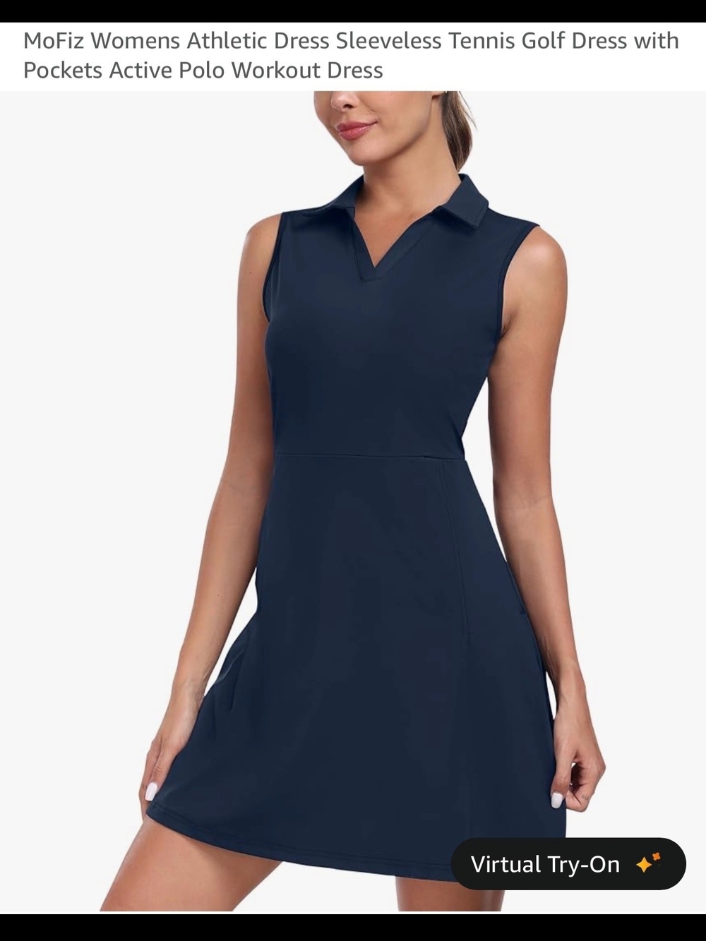 NWT Navy Golf Dress With Separate Shorts
